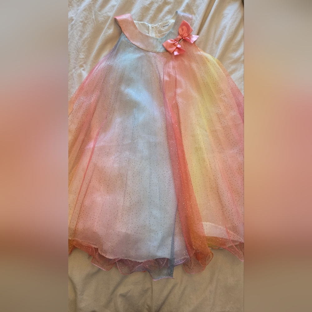 Sparkling Rainbow Tulle Fabric